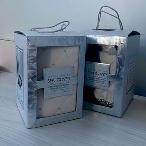 Special edition seat covers; premium Swarovski crystals; white and grey